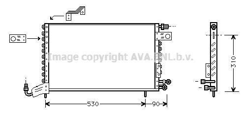 AVA QUALITY COOLING Lauhdutin, ilmastointilaite VWA5142